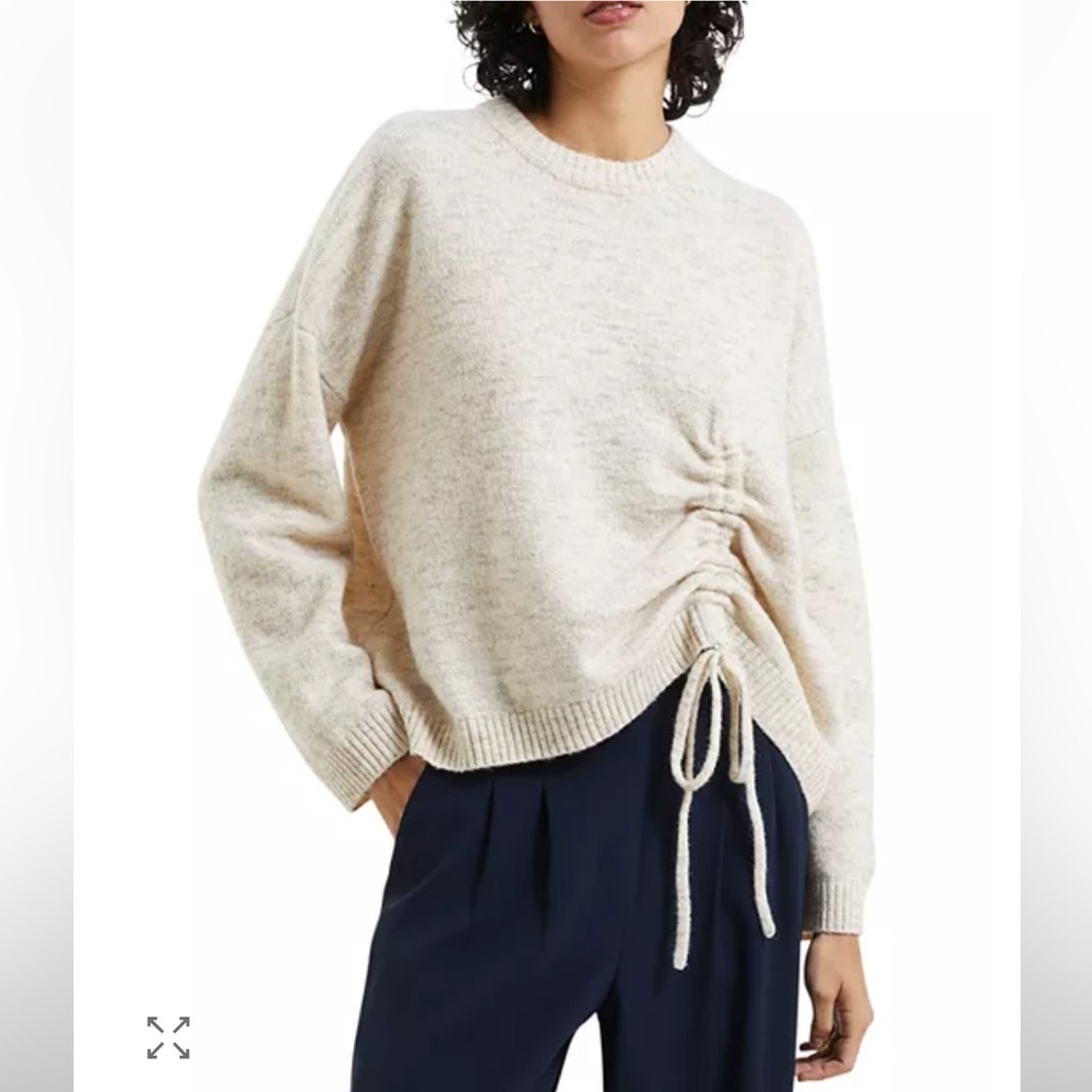 French Connection Black Rouched Sweater - Picture 2 of 4